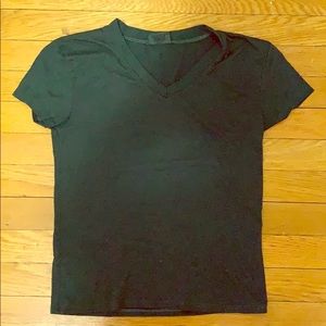 Green V- neck